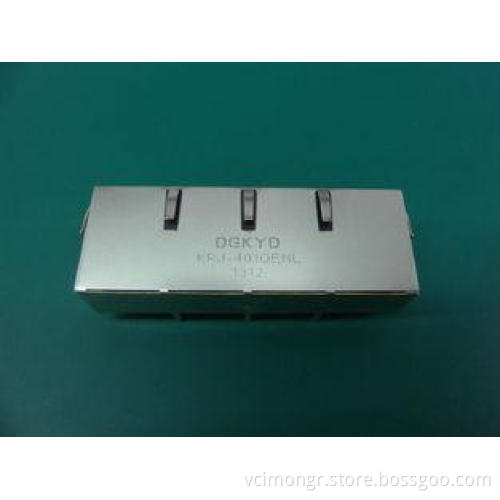 1000Base 1 x 4 Port IEEE Shielded RJ45 Connector Module for